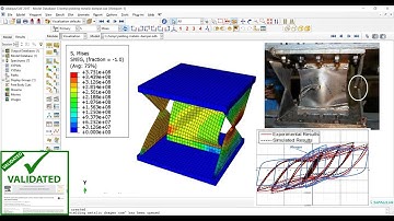 Shear-flexural yielding metallic damper under cyclic loading Abaqus