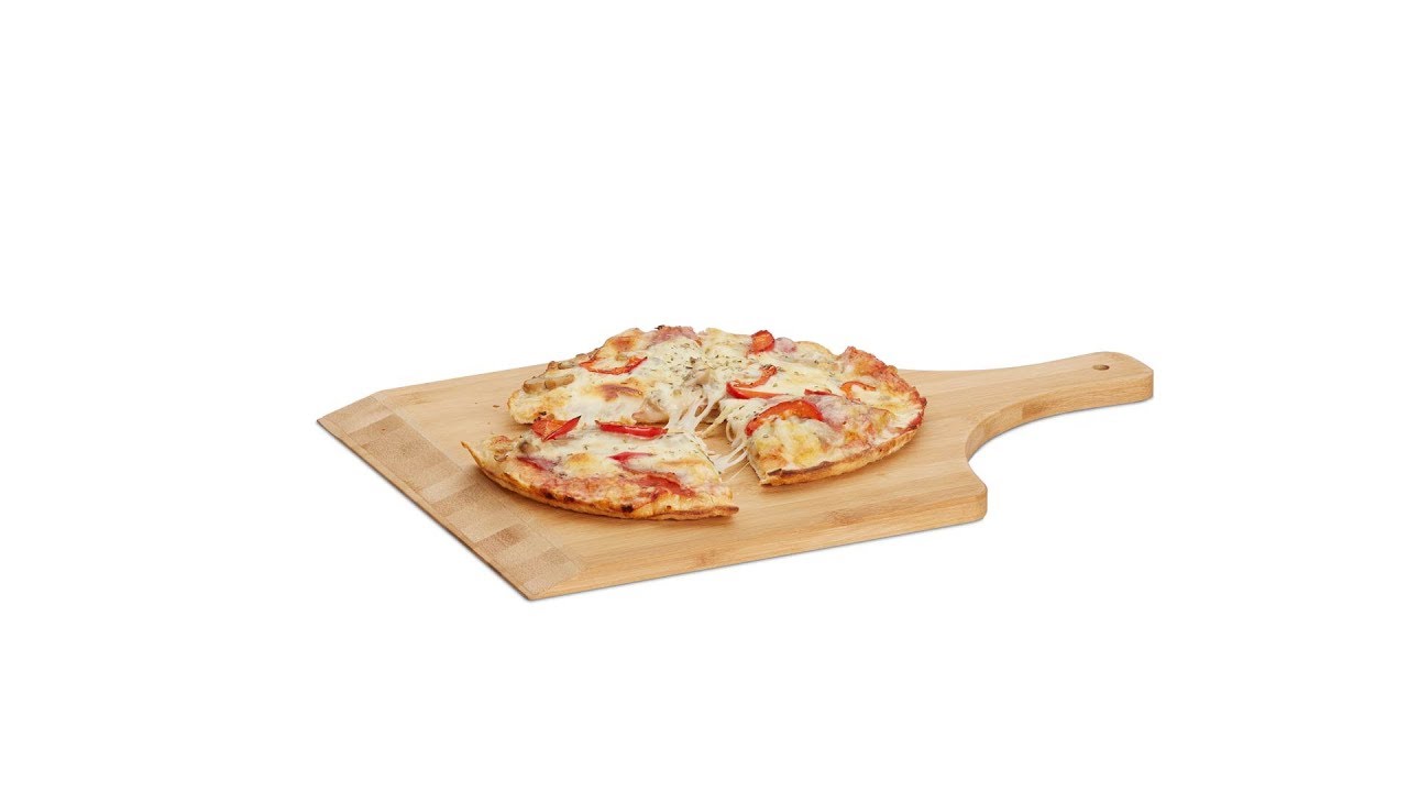 Pizza-Schieber XL Aluminium Holzgriff Schaufel Pizza-Heber Italia Flammkuchen 