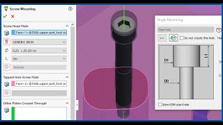 Add retention screw to mounted form punch