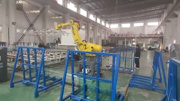Efficient Solution for Moving Glass Watch Our Yellow Robotic Arm in Action!