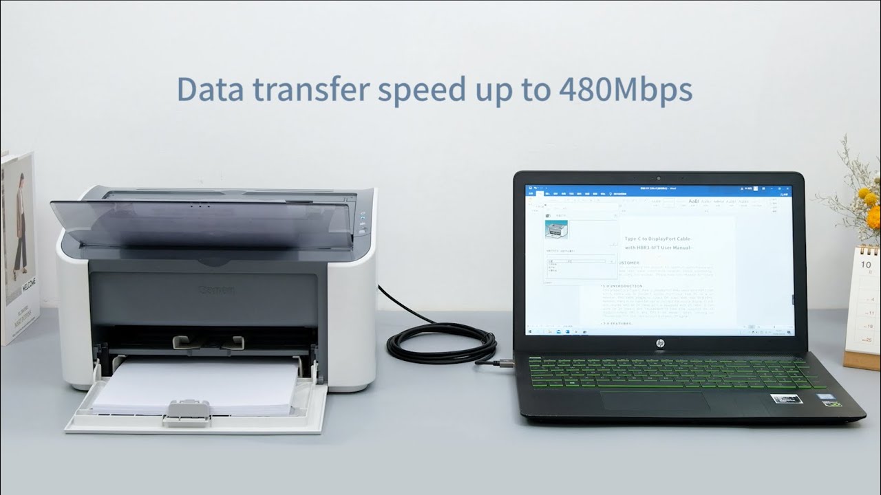 USB 2.0 Printer Scanner Cable USB Type A Male to B Male cable | CableCreation