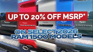 Sports Performance Save Up to 20% OFF MSRP on the 2026 Ram 1500 | 172 Available at Bill Luke