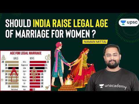 UPSC CSE 2021 | Understanding - Should India Raise Legal Age of Marriage for Women? by Naman Sir