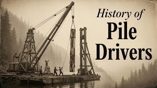 How America Hammered 60-Foot Timbers Into Riverbeds — Pile Drivers