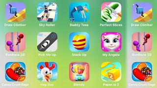 Draw Climber, Sky Roller, Buddy Toss, Perfect Slices, Run Race 3D, Pick Me Up, Stack Up, My Angela screenshot 3