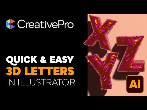 Quick & Easy 3D Letters with Inflate in Illustrator