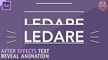 Tutorial: Text Reveal Animation | After Effects CC by Qehzy