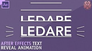 Tutorial: Text Reveal Animation | After Effects CC by Qehzy
