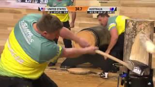 New WORLD CHAMPIONS!!! - STIHL TIMBERSPORTS World Championship 2018: Team Final - AUS vs USA