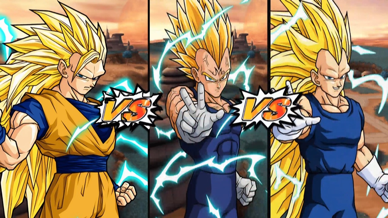Enfrentamiento Entre Majin Vegeta, Goku Super Saiyan 3