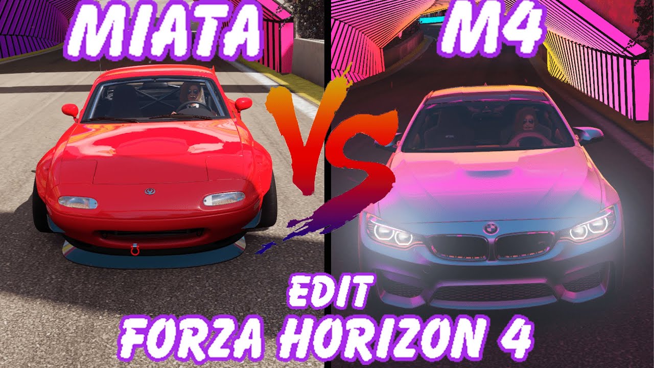 MAZDA MIATA VS BMW M4 // FORZA HORIZON 4 EDIT
