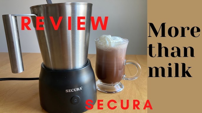 Secura Electric Milk Frother Automatic Milk Steamer Warm or Cold Foam Maker for Coffee Cappuccino Latte Stainless Steel Milk Warmer with Strix