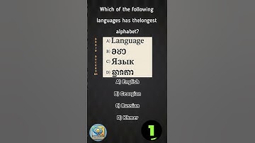 Which Language Has the Longest Alphabet? 🧐