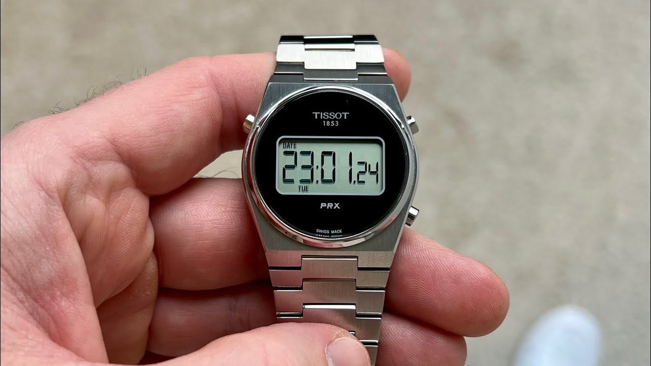 Tissot PRX Digital 35mm - short hands on and wristroll - YouTube