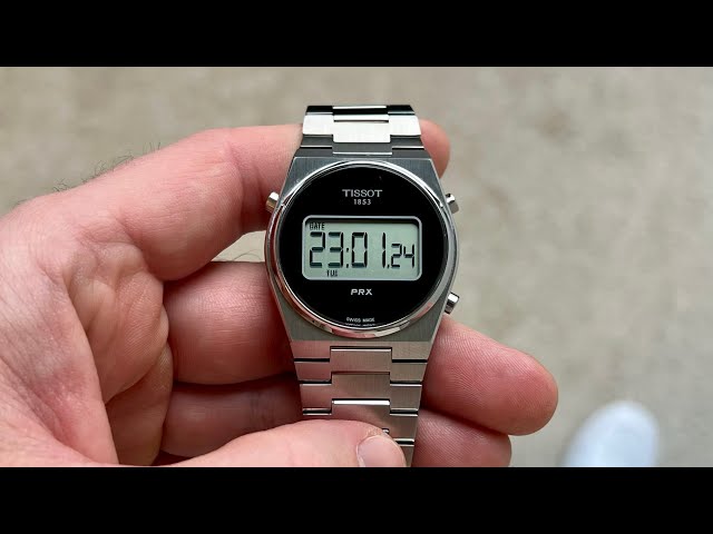 Tissot PRX Digital 35mm - short hands on and wristroll - YouTube