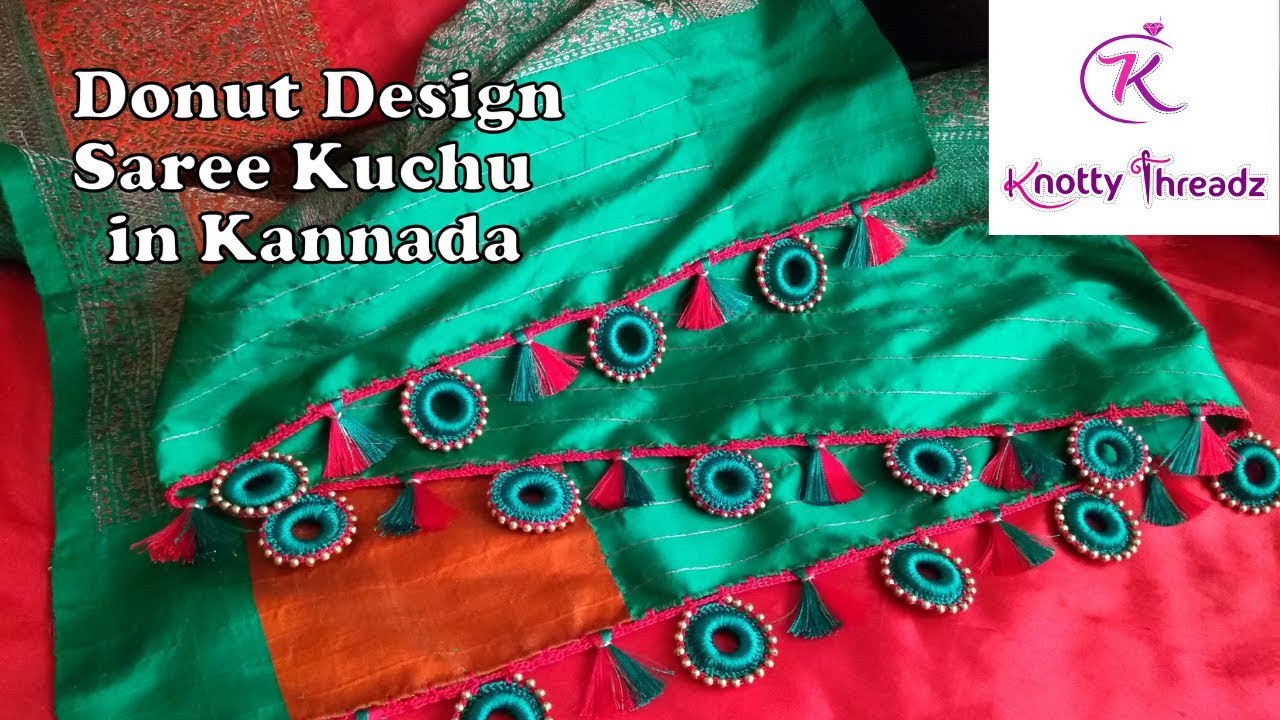 Easy krosha kuchu design for begginners // saree kuchu // Nandana Creations  // - YouTube