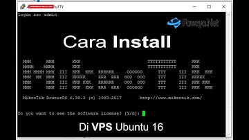 Cara Install Mikrotik CHR di VPS Ubuntu 16 x64