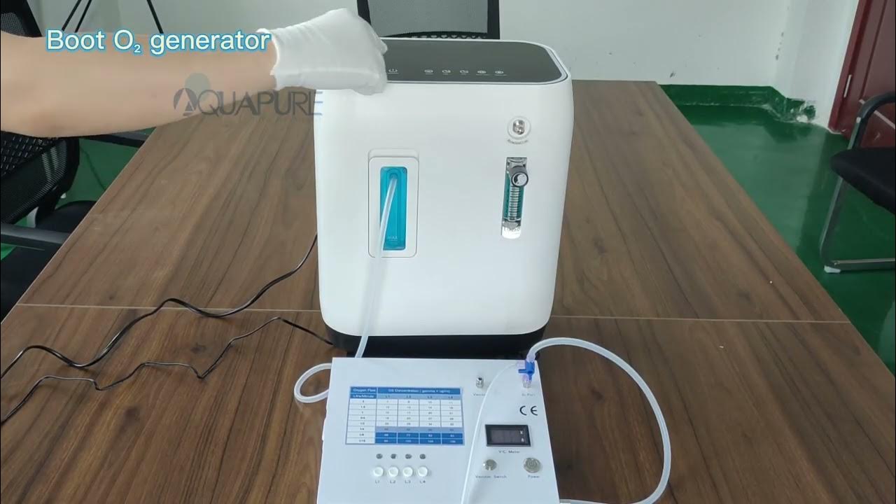 AOTMD500A Ozone generator working with oxygen generator demonstration video YouTube