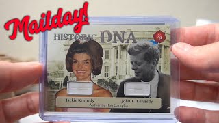 Presidential Mailday! Historic DNA JFK &amp; Jackie Dual Hair Card + 2018 RC Photo Variation BGS 9.5! 