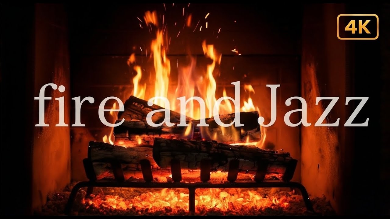 Jazz & Warm Fire 🔴 LIVE | Study & Focus Stream