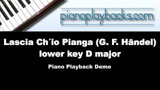 Chide not my weeping (Lascia ch´io pianga, Händel) Playback Instrumental  Demo lower key D major