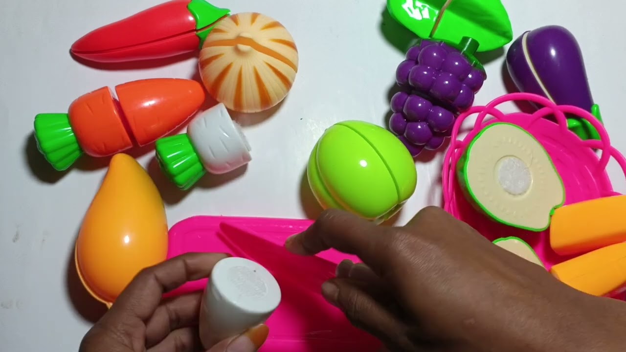 Oddly Satisfying Video | How to Cutting Wooden Fruits Apple and Vegetables ASMR