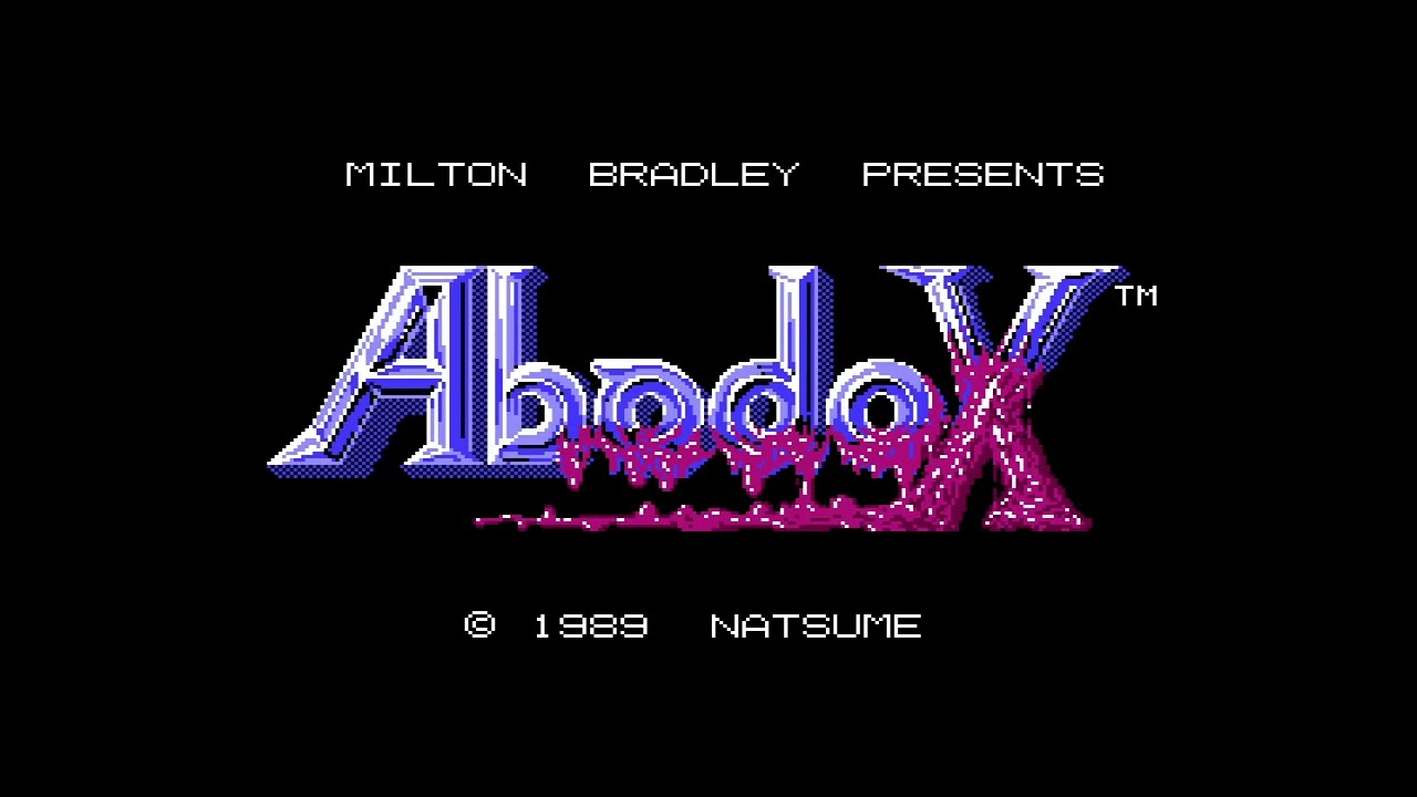 Abadox: The Deadly Inner War (1990, Natsume, NES) - Intro and Title Screen