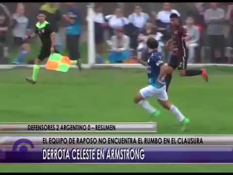 28 08 17   RESUMEN FUTBOL DEFENSORES 2 ARGENTINO 0
