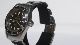 Rolex, Extremely Rare And Important Submariner Big Crown, Four Liner Dial, Ref. 6538, From The...
