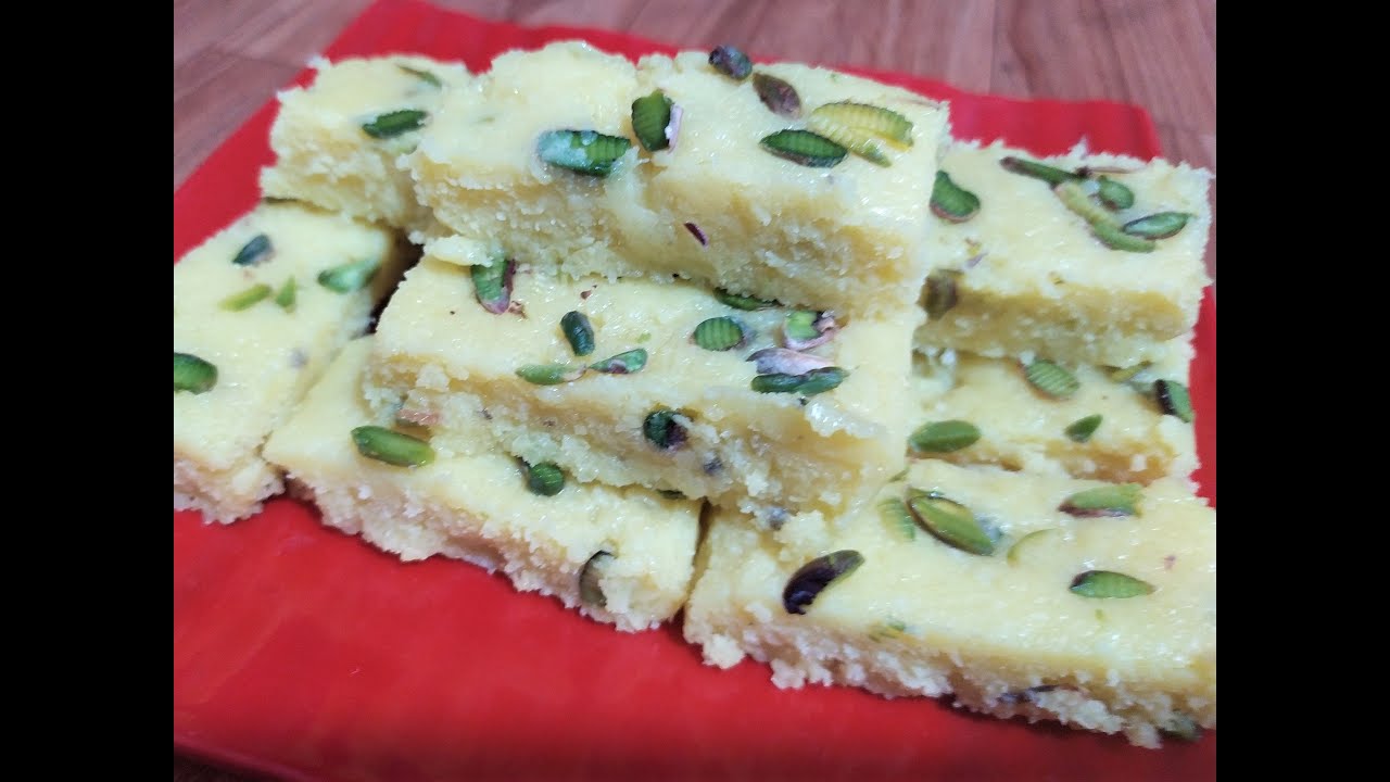 How to make Coconut milk powder burfi burfi coconut milk powder