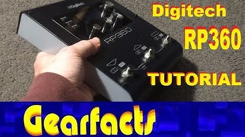 Digitech RP360 demo and tutorial
