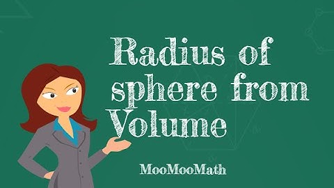 Finding the radius of a sphere given the volume
