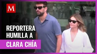 Reportera española confronta en público a Clara Chía y le grita