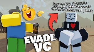 ROLEPLAY TEXT TROLLING | Roblox Evade VC Funny Moments