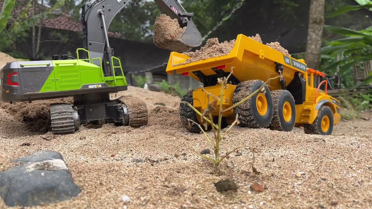 Best Action RC Excavator Huina 1593 RC Truck Volvo e591 Scale 1:14