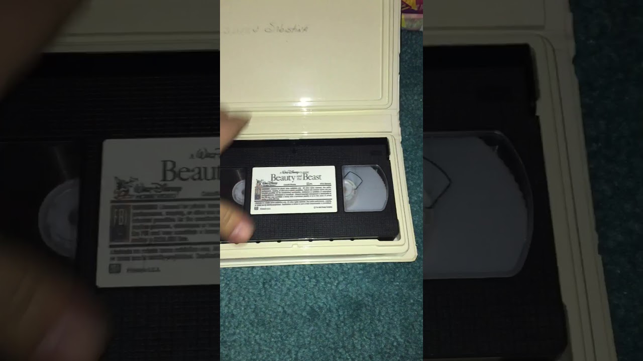Beauty and the Beast 1992 VHS Review (Sticker Label Copy) (1st Copy) YouTube