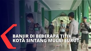 Banjir di Beberapa Titik Kota Sintang Surut, Warga Mulai Bersihkan Faslitas Umum