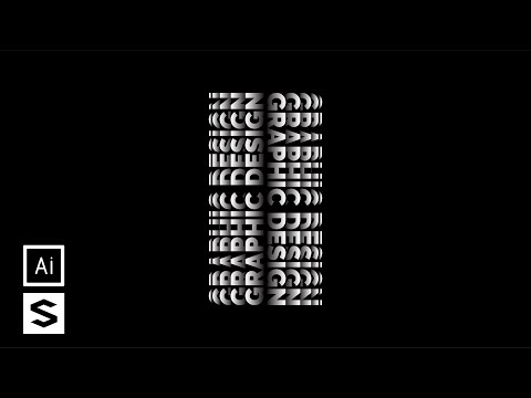 How To Make Stacked + Flip Text In illustrator | Sopheap Design