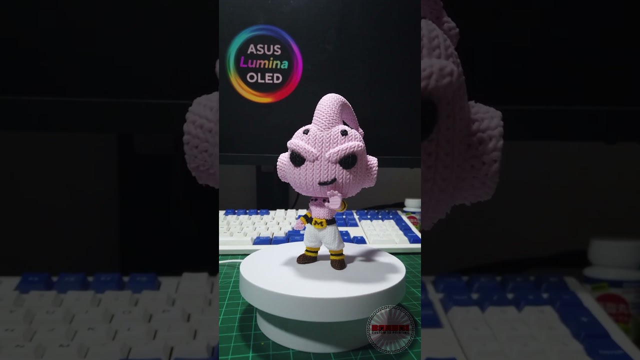 3d printed knittrd style Majin Buu (kid Buu version) of Dragon Ball 