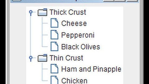 Using JTree to display a hierarchy