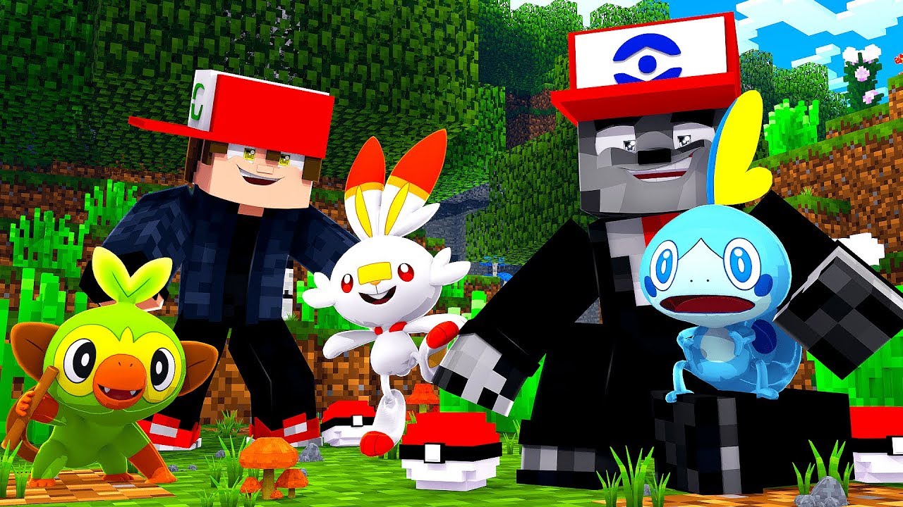 ESCOLHENDO os POKÉMON INICIAIS de GALAR pra SÉRIE NOVA no MINECRAFT ...