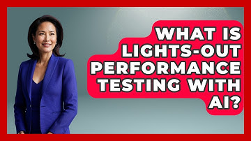 What Is Lights-out Performance Testing With AI? - Learning To Code With AI