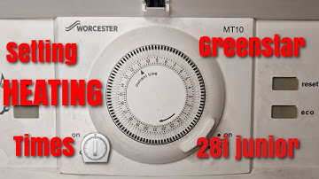 Step by step how to set HEATING times on a Worcester greenstar 28i junior 🔥🔥