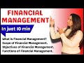 Financial Management Full Chapter in One Video Scope, Objectives, Function | B.Com, BBA, MBA 2025–26