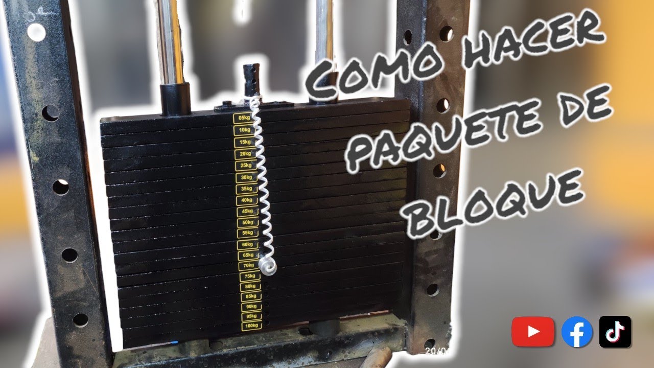 COMO HACER PAQUETE DE BLOQUES O PLACAS PARA GIMNASIO