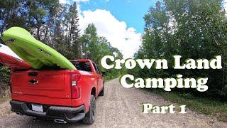 Summer CROWN LAND Camping  Vlog | Part 1 - Dirt Road Riddin' in Big Bertha