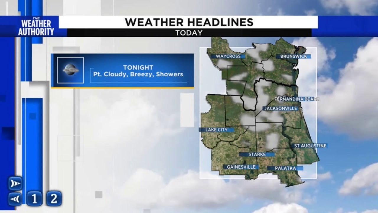 Cloudy at times with showers possible through Friday - YouTube