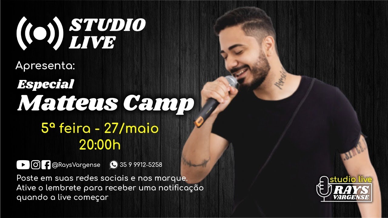 Studio Live "Especial Matteus Camp"
