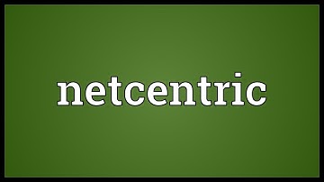 Netcentric Meaning