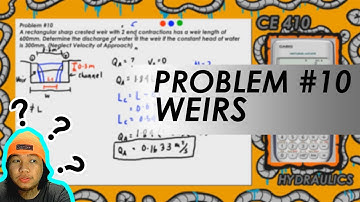 Fluid Flow Measurement - Problem #10 Weir - PAANO